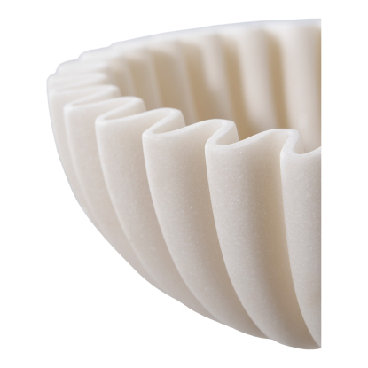 Skål, polyresin, beige, Ø20 cm