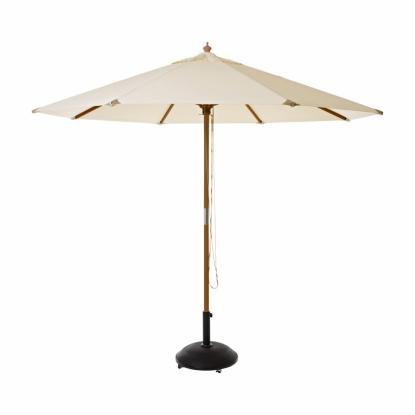 Cinas Capri parasol, gråhvid, polyester, Ø3 meter