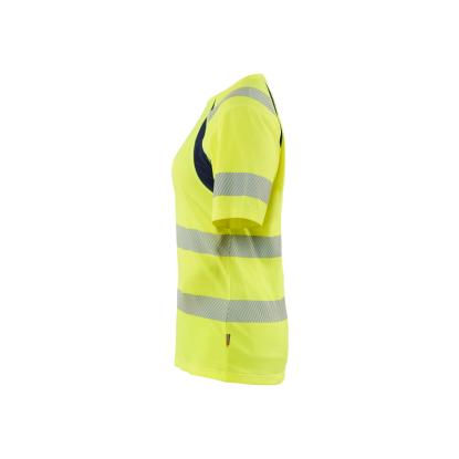 Blåkläder 3503 dame high vis t-shirt, hi-vis gul/marineblå