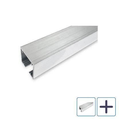 Habo SF-70 skydedørsskinne, aluminium