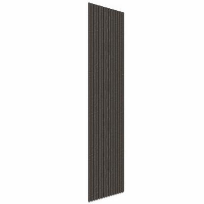 FOG & VENØ Laminate akustikpanel, marble brown, sort MDF, sort filt, 600 x 2400 x 20 mm
