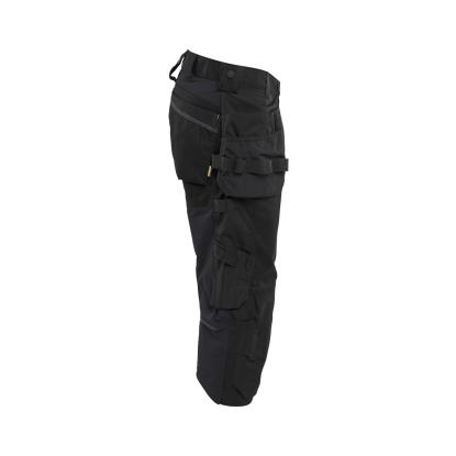 Blåkläder 1754 håndværker knickers med stretch, sort
