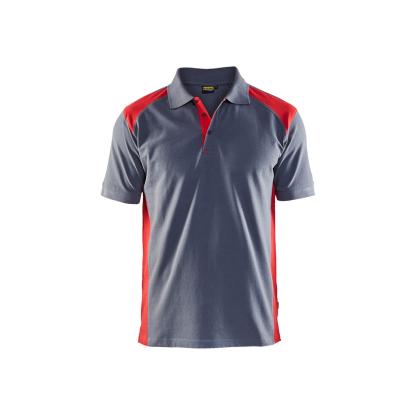 Blåkläder 3324 poloshirt, grå/rød