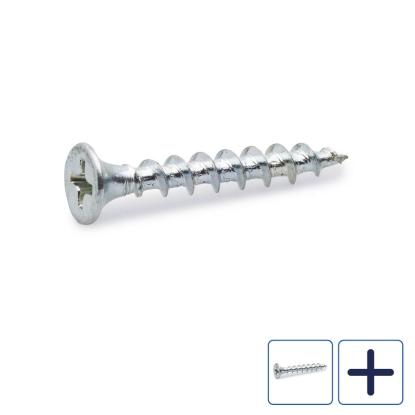 FAST gipsskrue til træ, elforzinket, 3,9 mm - 250 stk.
