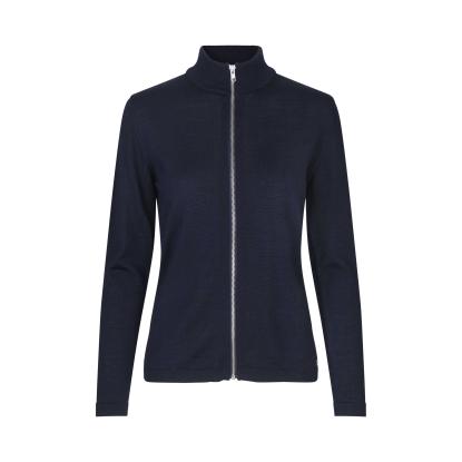 Seven Seas S661 The cardigan med lynlås, merino, dame, navy