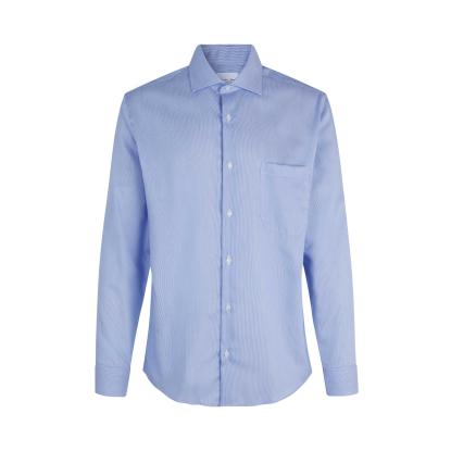 Seven Seas SS20 Fine Twill California skjorte, modern, lys blå