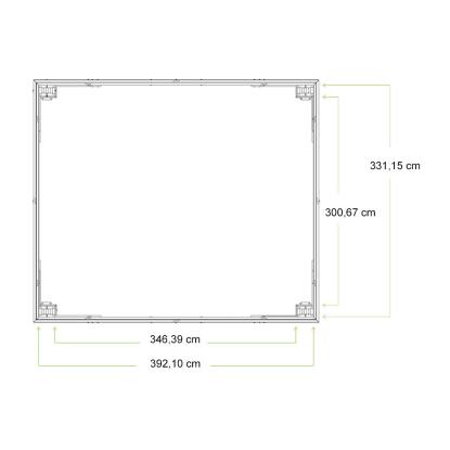 Westmann Devon pavillon, cedertræ/aluminium, 317,5 x 427 x 365 cm - 15,59 m²