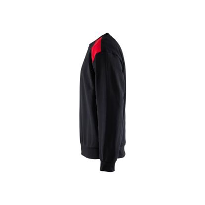 Blåkläder 3580 sweatshirt, sort/rød