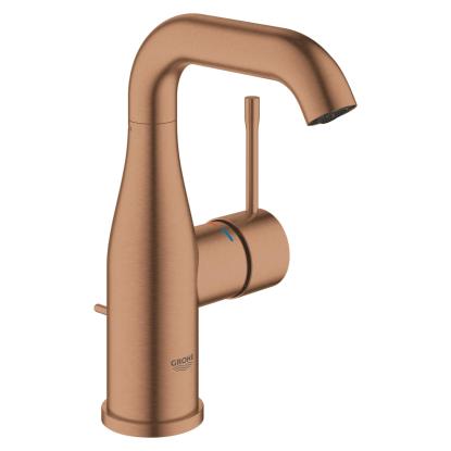 GROHE Essence M håndvaskarmatur med bundventil, børstet warm sunset kobber