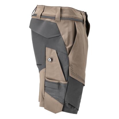 MASCOT CUSTOMIZED arbejdsshorts, mørk sand/stengrå
