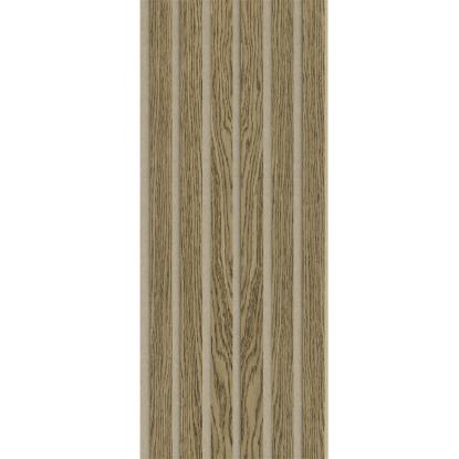 I-Wood Basic Original akustikpanel, mørkebrun olieret, beige filt og lys kerne, egefiner, 16 x 300 mm 