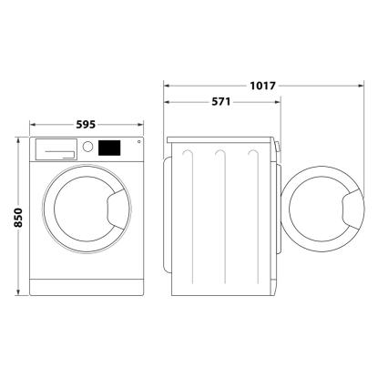 Whirlpool FFB 7469 BV EE frontbetjent vaskemaskine - 7 kg