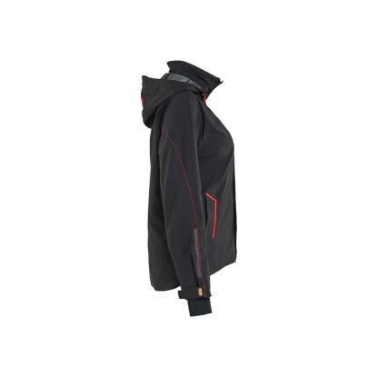 Blåkläder 4403 dame skaljakke 4-vejs stretch, sort/rød
