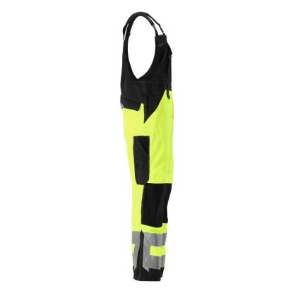 MASCOT SAFE SUPREME Newcastle overall med knælommer, hi-vis gul/sort
