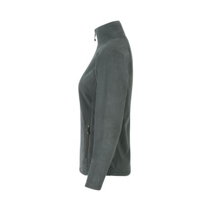 ID 0805 cardigan, mikrofleece, dame, grå