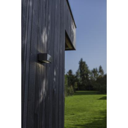 LUTEC GEMINI udendørs LED væglampe, up/down, H6,5 cm, IP54, 4000K, rustfrit stål