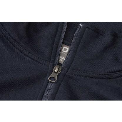 ID PRO Wear CARE 0384 sweashirt med kort lynlås, ubørstet, navy