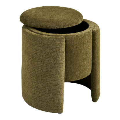 Walsdorf puf, grøn, Ø42 cm