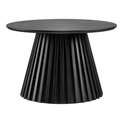 Osaka sofabord, sort egefiner, Ø70 cm