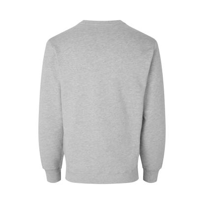 ID 0682 sweatshirt, økologisk, lys grå melange