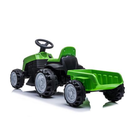 NORDIC PLAY eltraktor med trailer, 1 x 7,4 V batteri, grøn