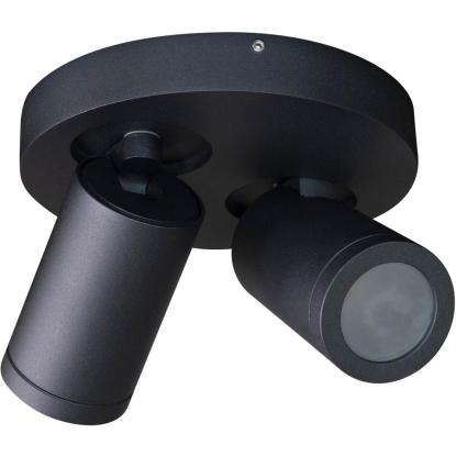 Armaturhantverk Torsö T998 badeværelseslampe med 2 spots, IP44, Ø17,5 cm, sort
