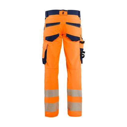 Blåkläder 1124 high vis buks 4-vejs stretch, hi-vis orange/marineblå