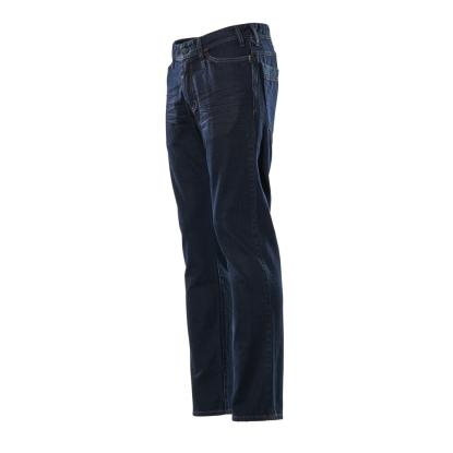 MASCOT FRONTLINE Manhatten Jeans, vasket mørkeblå denim
