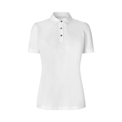 Seven Seas S523 poloshirt, økologisk, dame, hvid