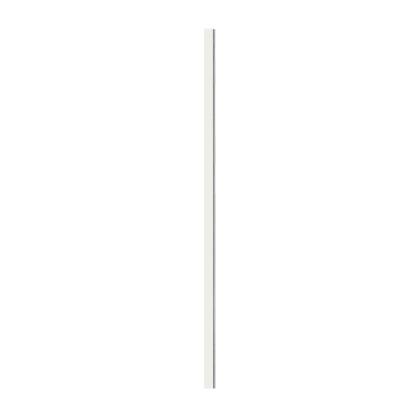 I-Wood afslutningsliste til 4-lamel akustikpanel, hvidmalet, grå filt og lys kerne, folie, 16 x 67 mm