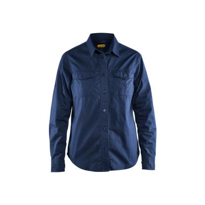 Blåkläder 3208 dame twill skjorte, marineblå