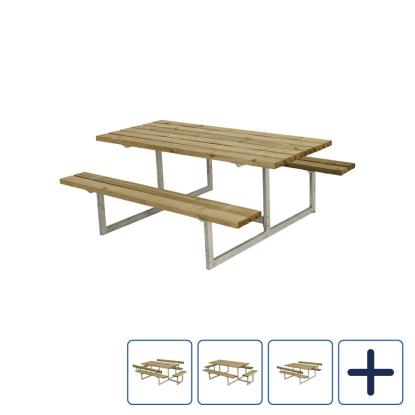 PLUS Basic bord/bænkesæt, trykimprægneret/nåletræ