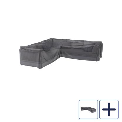 Platinum AeroCover overtræk til hjørnesofa, antracitgrå, 330 x 255 x 100 x 70 cm