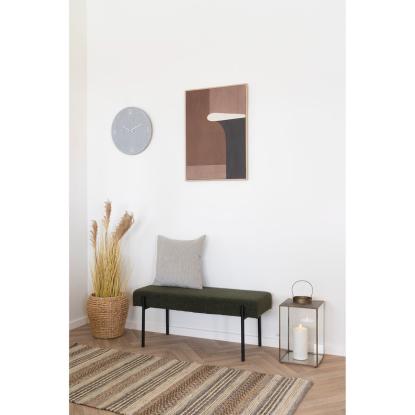 Ravenna vægur i lysegrå MDF, lydløs, Ø40 cm