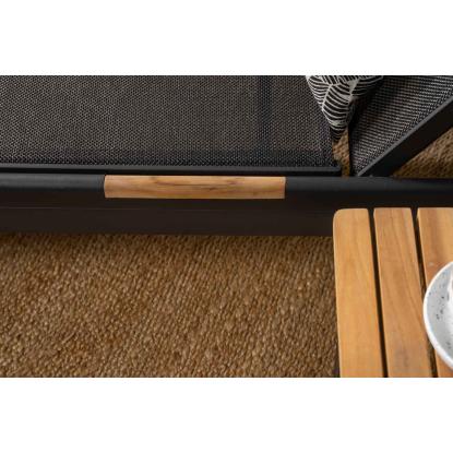 Venture Design Mexico Sun Lounge liggestol, sort