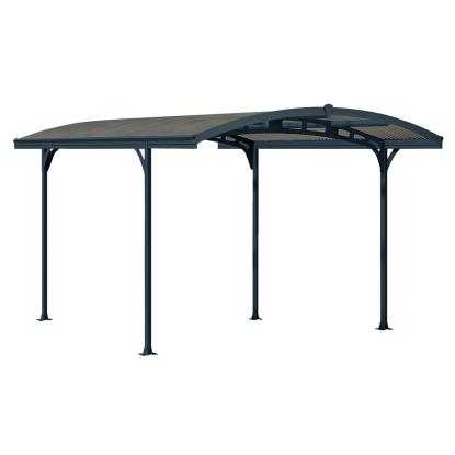Canopia by Palram Atlas 5000 carport, buet tag, grå, 243 x 288 x 495 cm - 14,22 m²