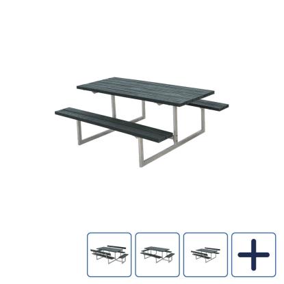 PLUS Basic bord/bænkesæt, ReTex, grå