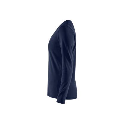 Blåkläder 3301 dame t-shirt lang ærme, marineblå