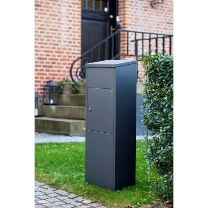 Allux 600 pakkepostkasse med cylinderlås, antracit