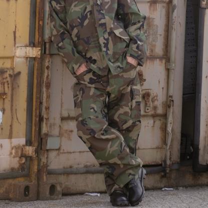 Mil-Tec 3-Layer regnbukser, woodland camo 