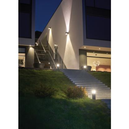 Norlys Voss LED væglampe, 22,2W, op/ned, IP54, grafit