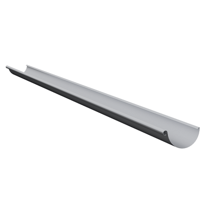 Lindab R tagrende, stålmetalic - 125x3000 mm