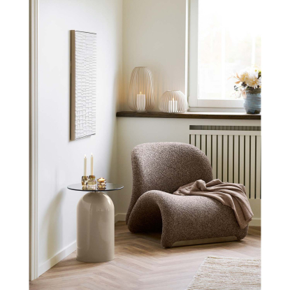 Puno plaid, taupe, 156 x 130 cm