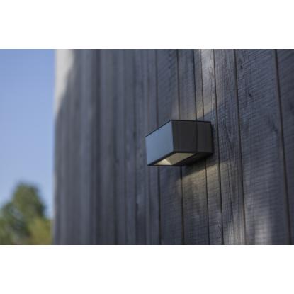 LUTEC GEMINI udendørs LED væglampe, up/down, H6,5 cm, IP54, 4000K, rustfrit stål