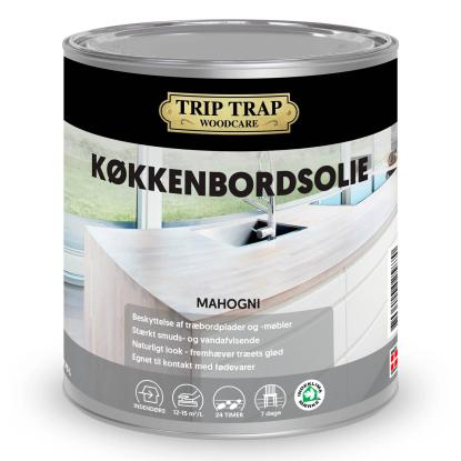 Trip Trap køkkenbordsolie, mahogni - 750 ml