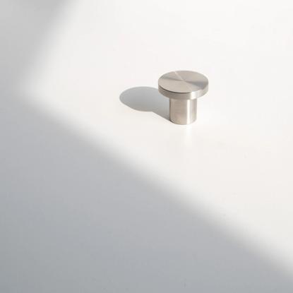 Beslag Design SS-G knop, Ø25 mm, rustfrit stål look