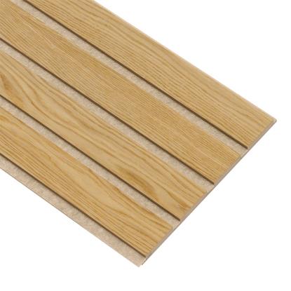 I-Wood Medio+ 4-lamel akustikpanel, klar olieret, beige filt og lys kerne, egefiner, 16 x 300 mm