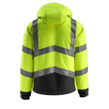 MASCOT SAFE SUPREME Blackpool softshell jakke, hi-vis gul/sort