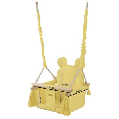 Baby gynge med ører, gul, maks. 20 kg