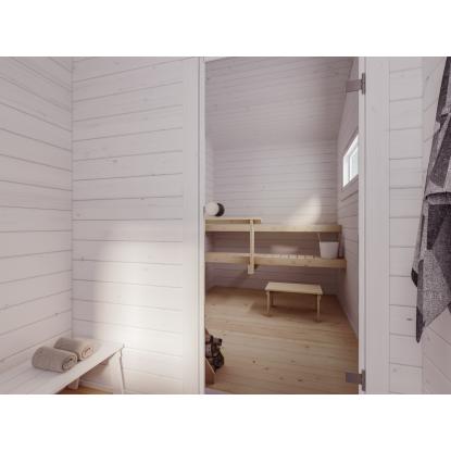 Luoman Lillevilla Metsähanhi havehus med hems og stor terrasse - 26 + 22 m²